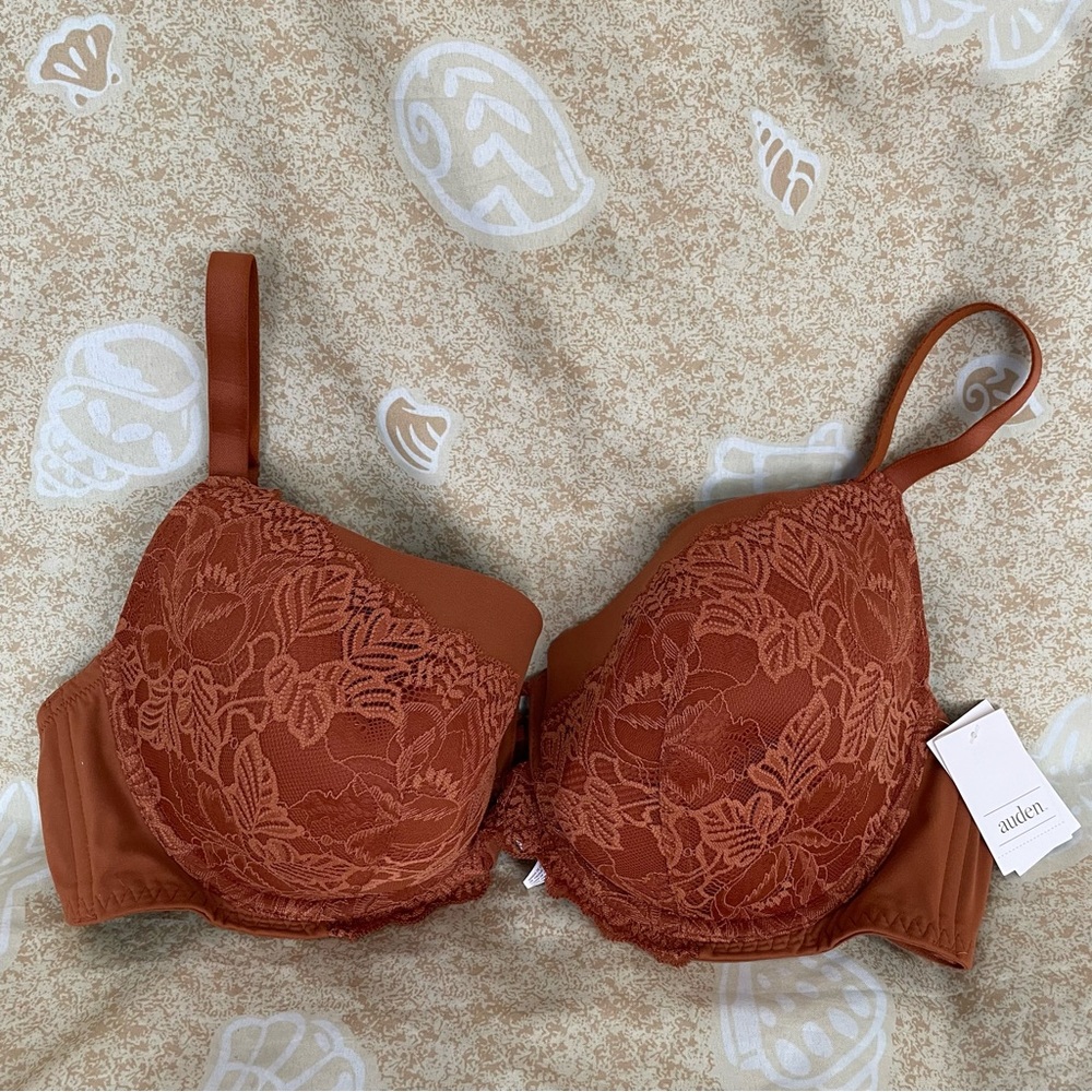 Auden Lightly Lined Balconette Coverage Underwire Bra Size 42D
